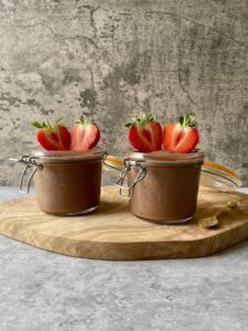 indulge in this quick and easy chocolate mousse—rich, creamy, and healthy! Perfect for a guilt-free treat